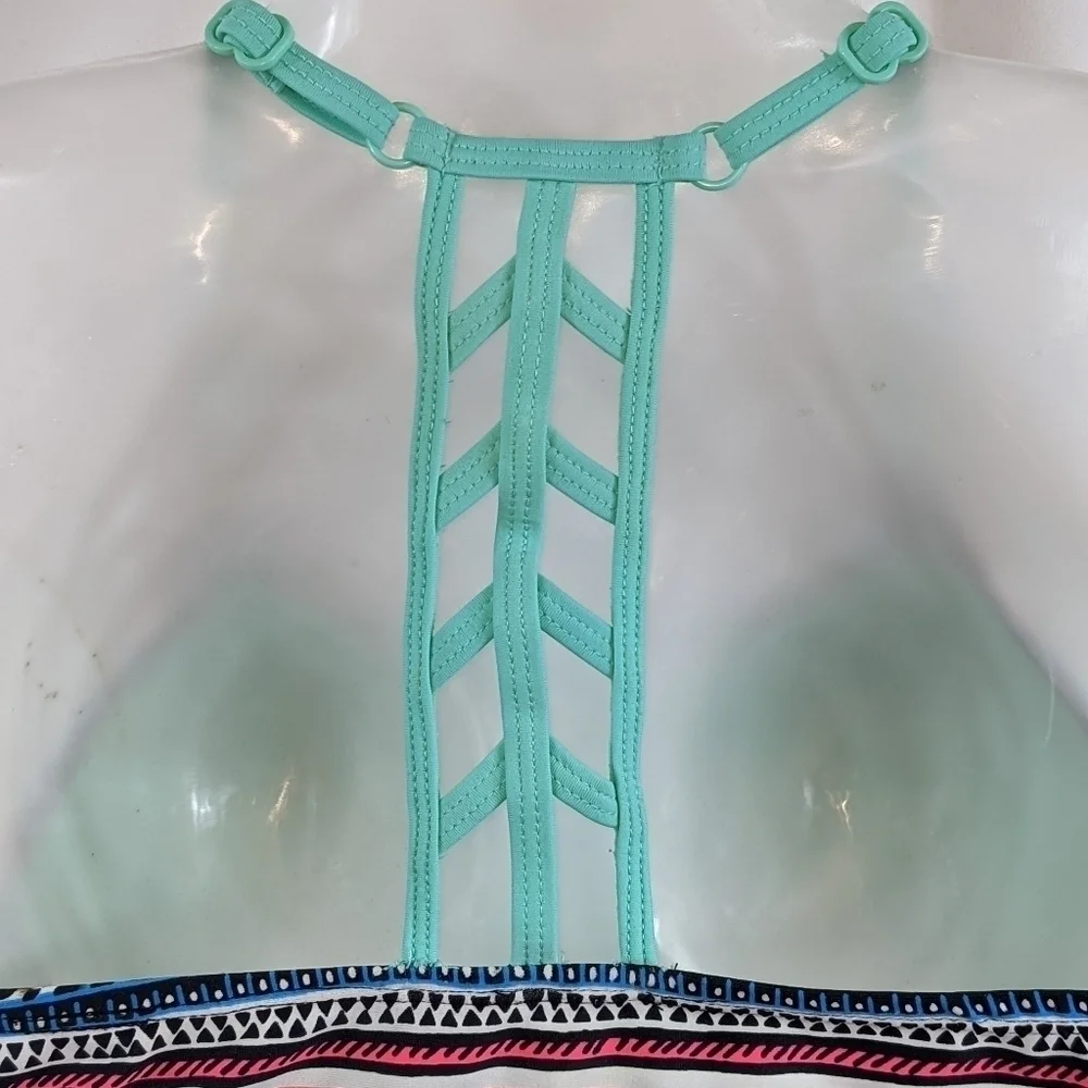 Justice Girl's Flutter Halter Style Bikini Top 14